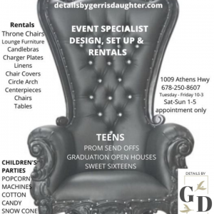 Party Equipment Rental, Decoration Rentals, and Expert Wedding Planning: Creating Unforgettable Events with Detail's by Gerri's Daughter
